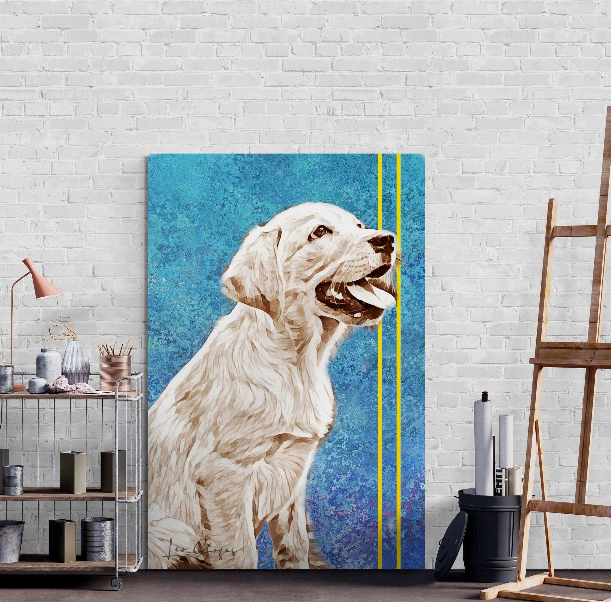 Golden Retriever Puppy Wall Art - ARTAX GALLERY
