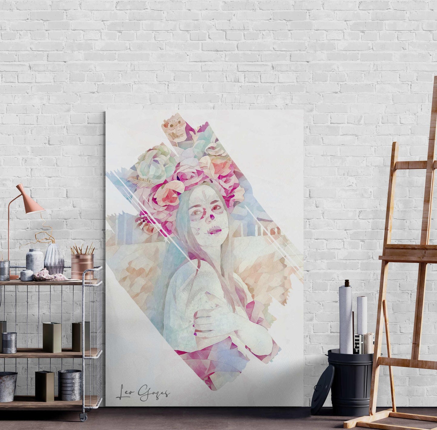 Day of the Dead Beauty Wall Art - ARTAX GALLERY