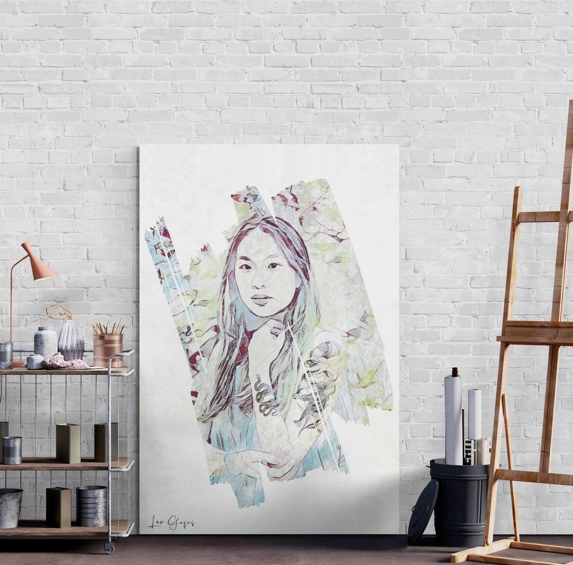 Dragon Girl Wall Art - ARTAX GALLERY