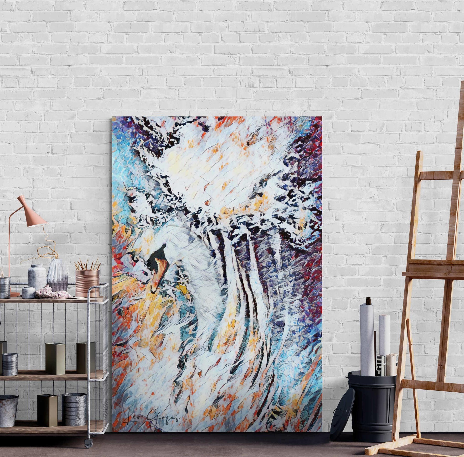 The Golden Swan Wall Art - ARTAX GALLERY