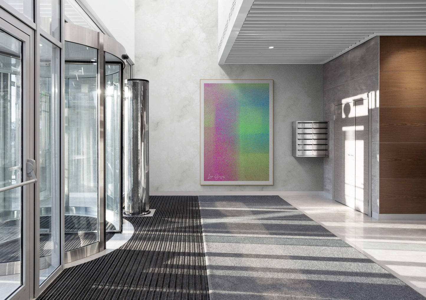 Pink vs Green Wall Art - ARTAX GALLERY