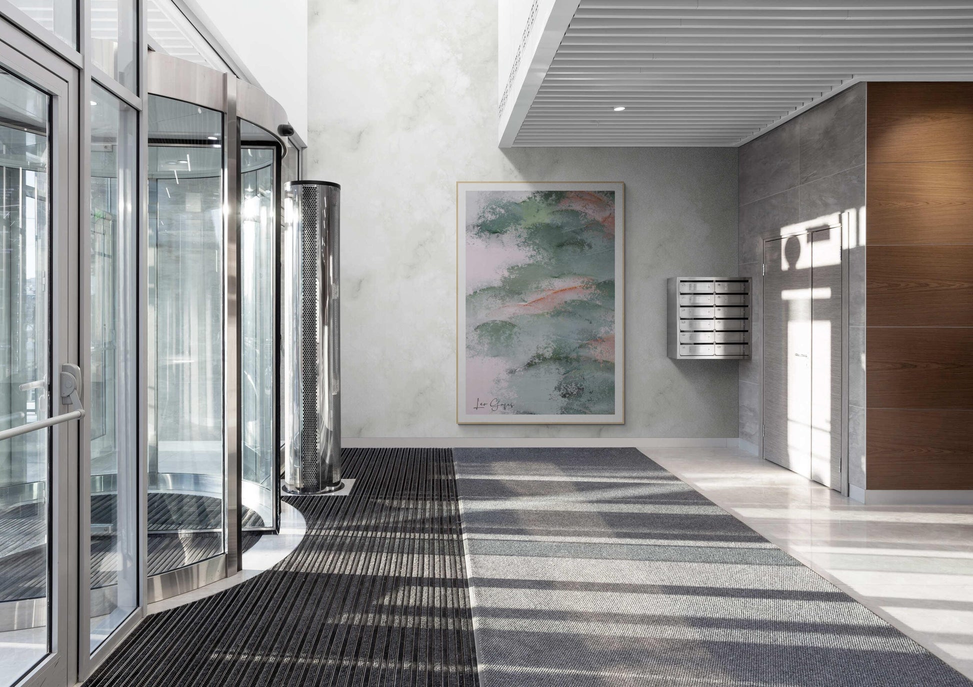 Orange Green Wall Art - ARTAX GALLERY