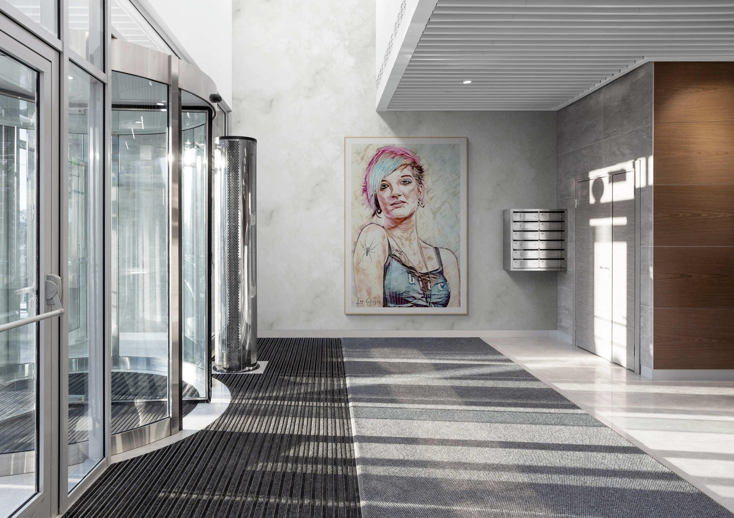 Punk Tattoo girl Wall Art - ARTAX GALLERY