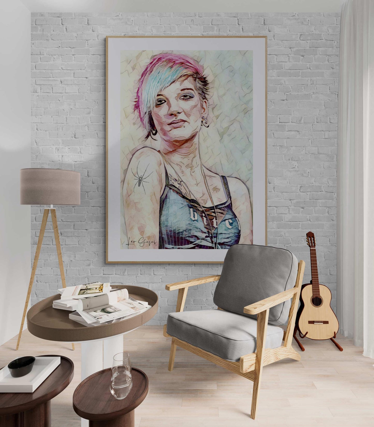 Punk Tattoo girl Wall Art - ARTAX GALLERY