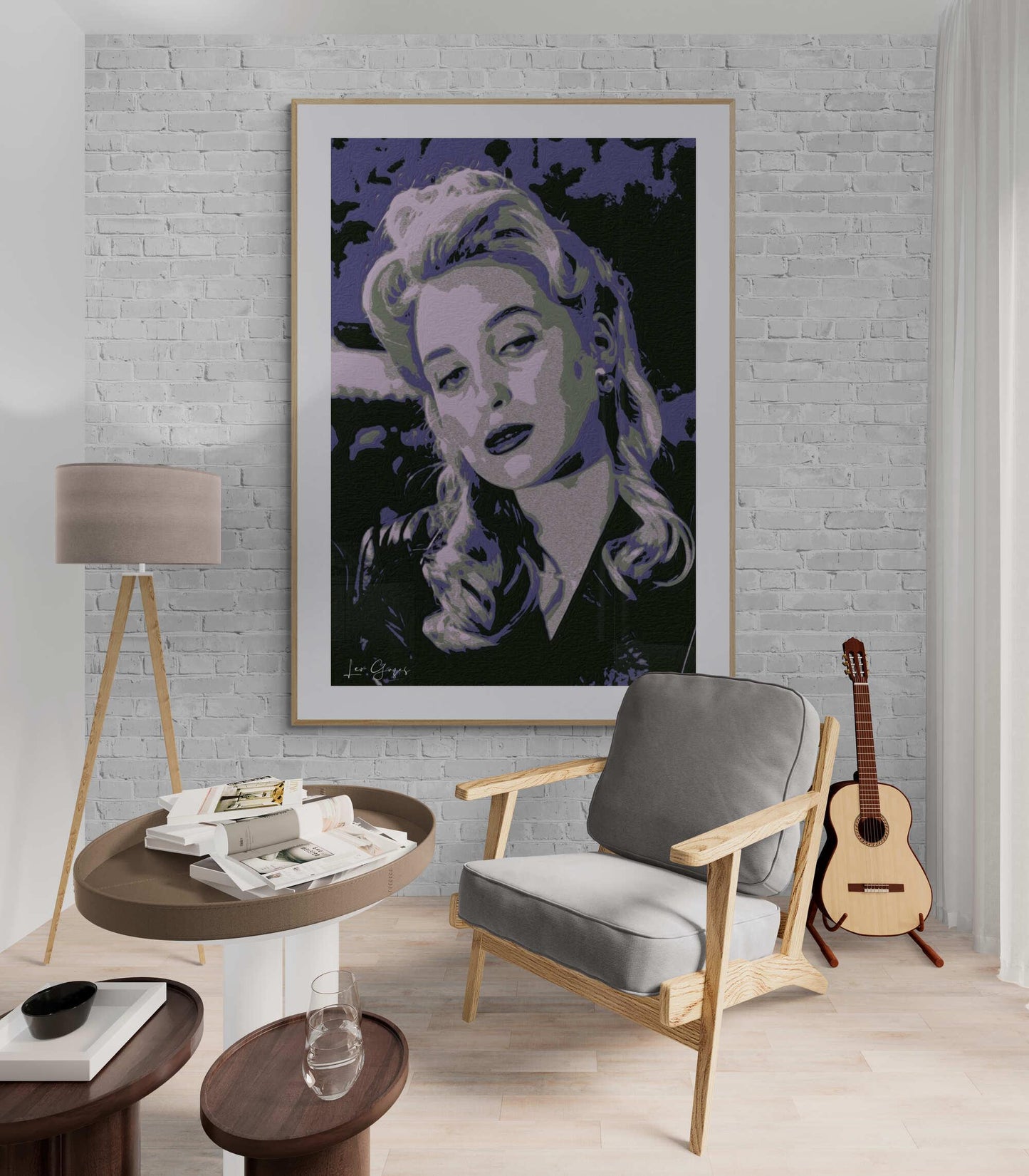 Dark Blue Woman Wall Art - ARTAX GALLERY