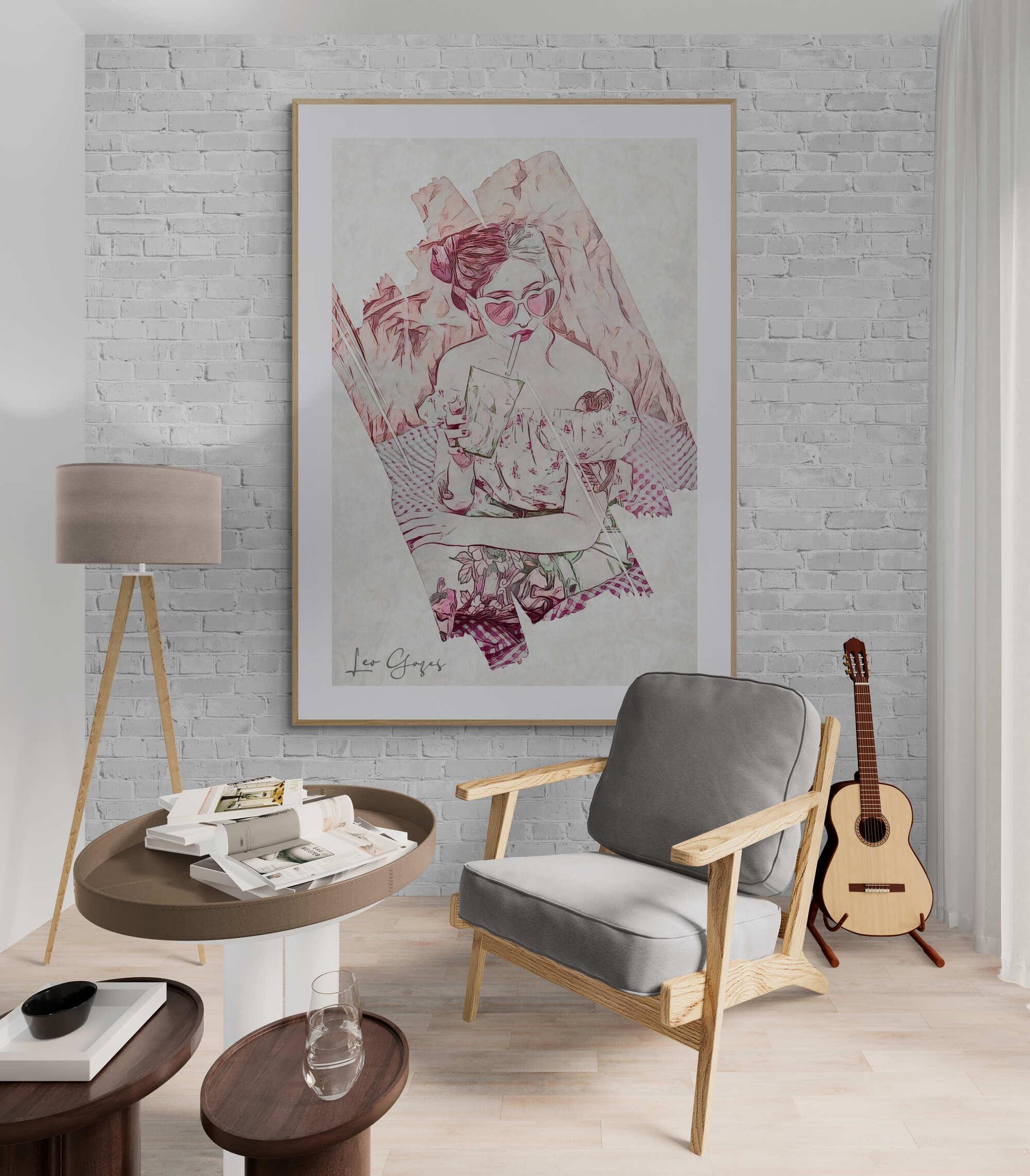 The Picnic Girl Wall Art - ARTAX GALLERY