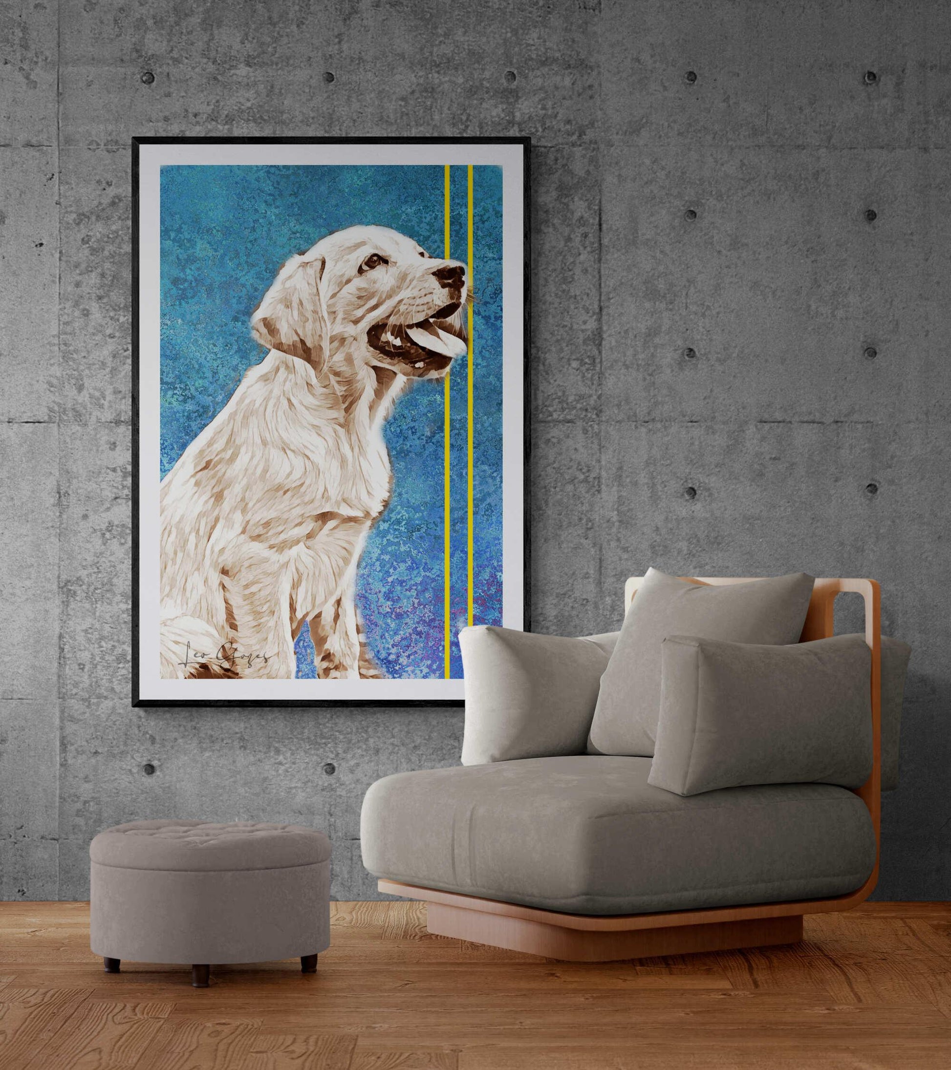 Golden Retriever Puppy Wall Art - ARTAX GALLERY