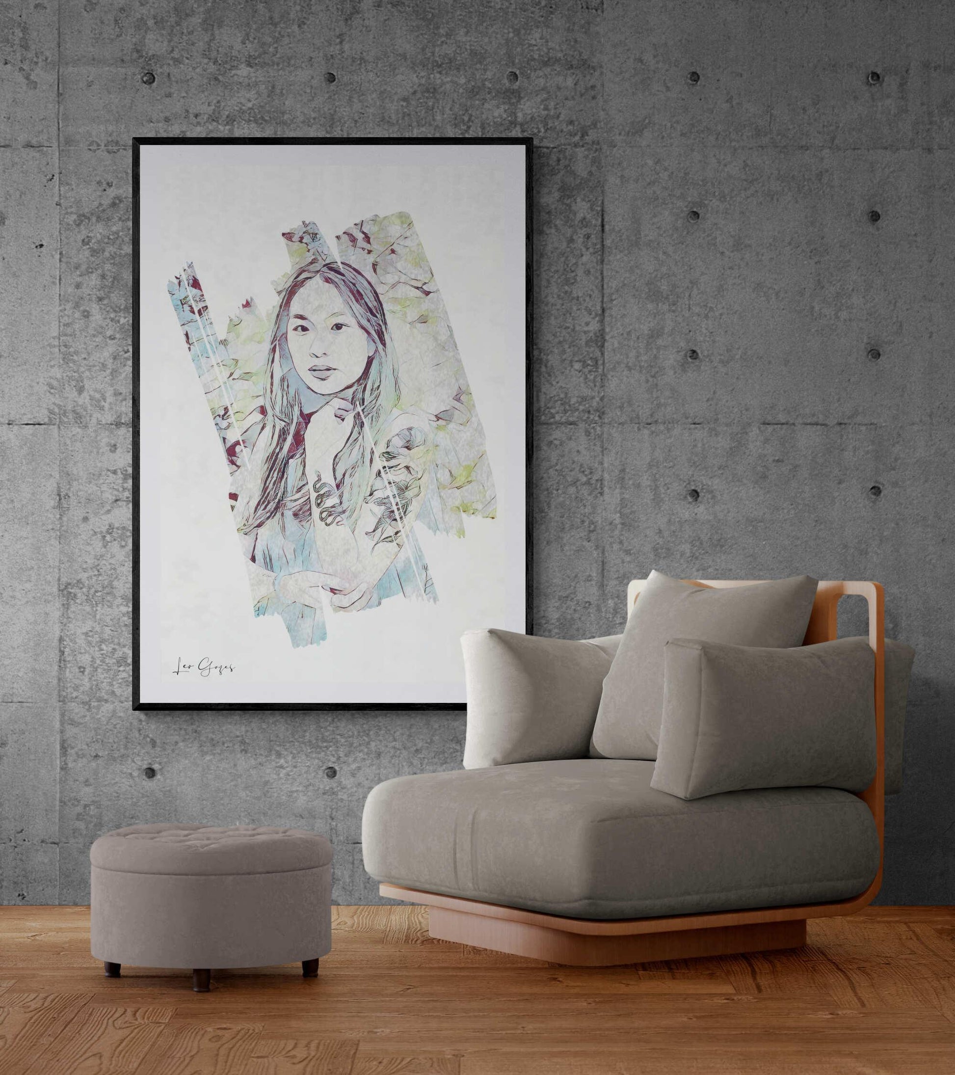 Dragon Girl Wall Art - ARTAX GALLERY