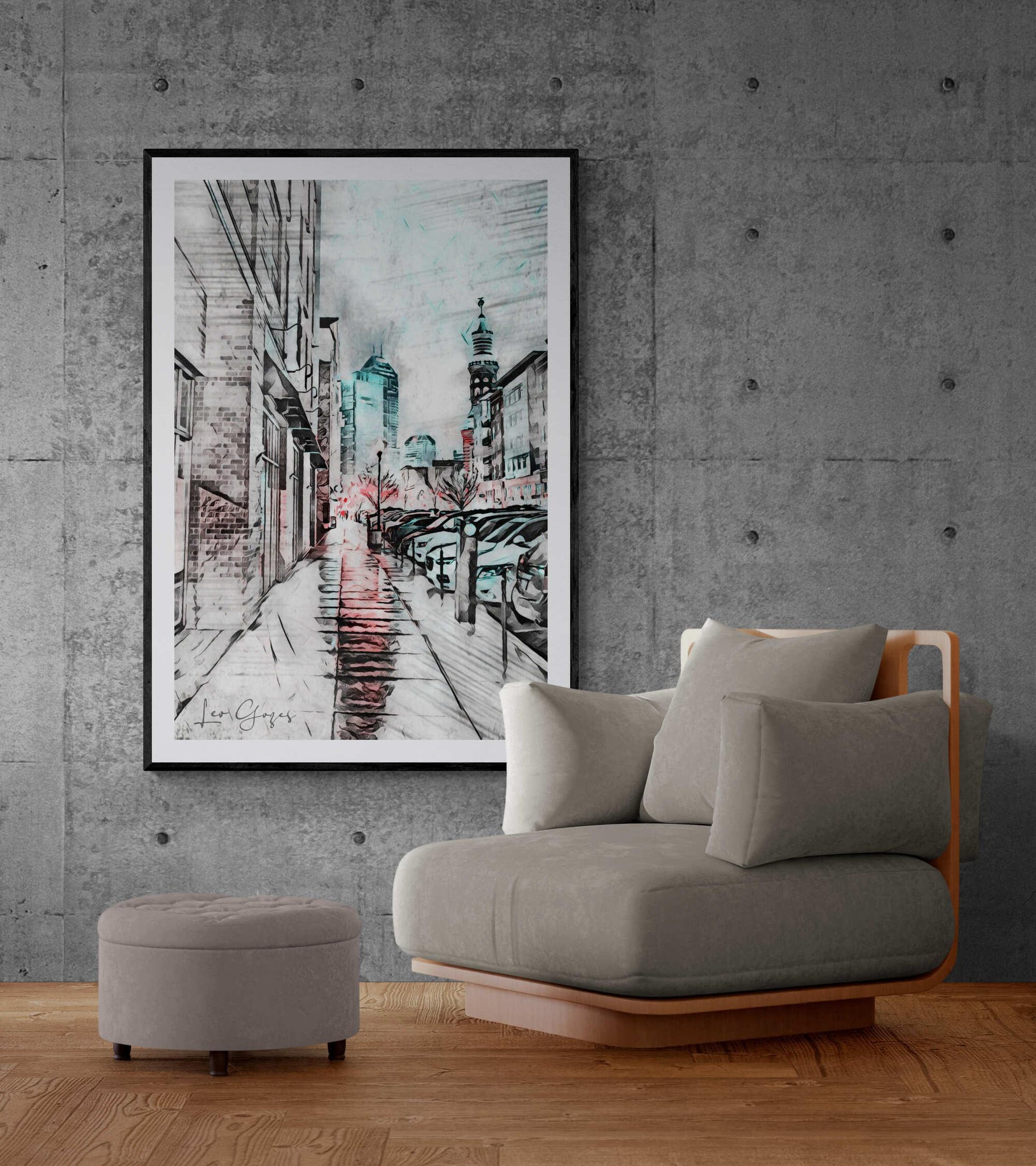 Urban Afternoon Wall Art - ARTAX GALLERY