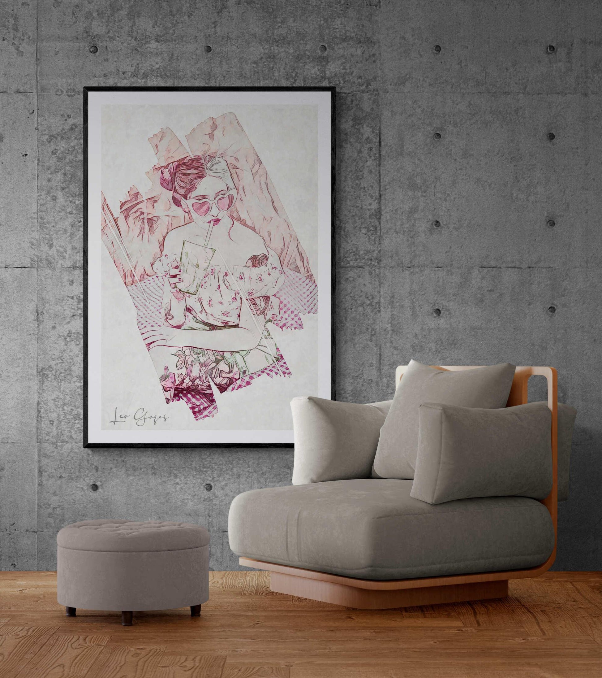 The Picnic Girl Wall Art - ARTAX GALLERY