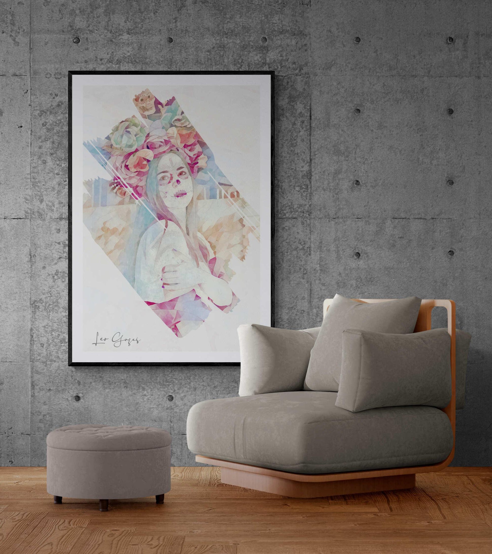 Day of the Dead Beauty Wall Art - ARTAX GALLERY