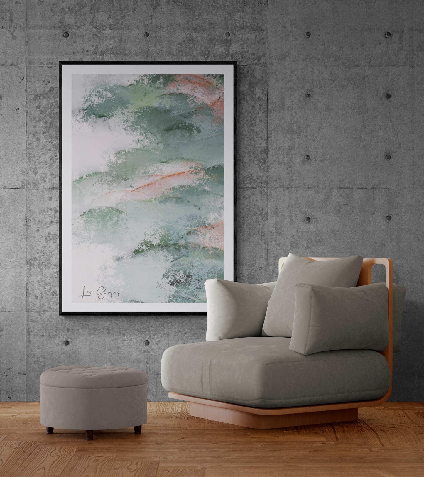 Orange Green Wall Art - ARTAX GALLERY