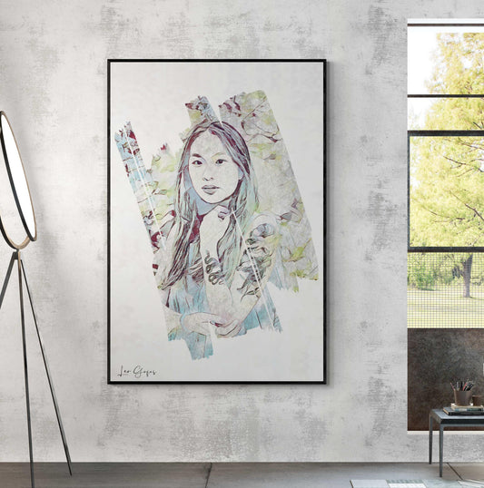 Dragon Girl Wall Art - ARTAX GALLERY