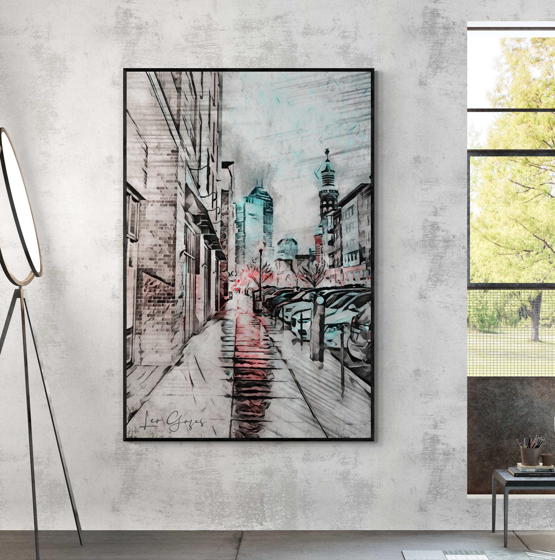 Urban Afternoon Wall Art - ARTAX GALLERY