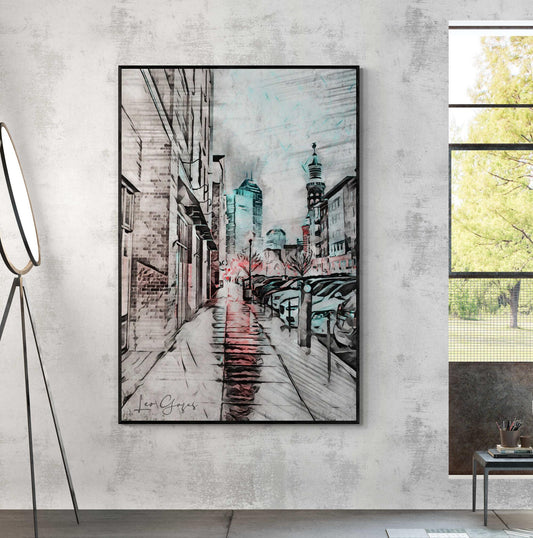 Urban Afternoon Wall Art - ARTAX GALLERY