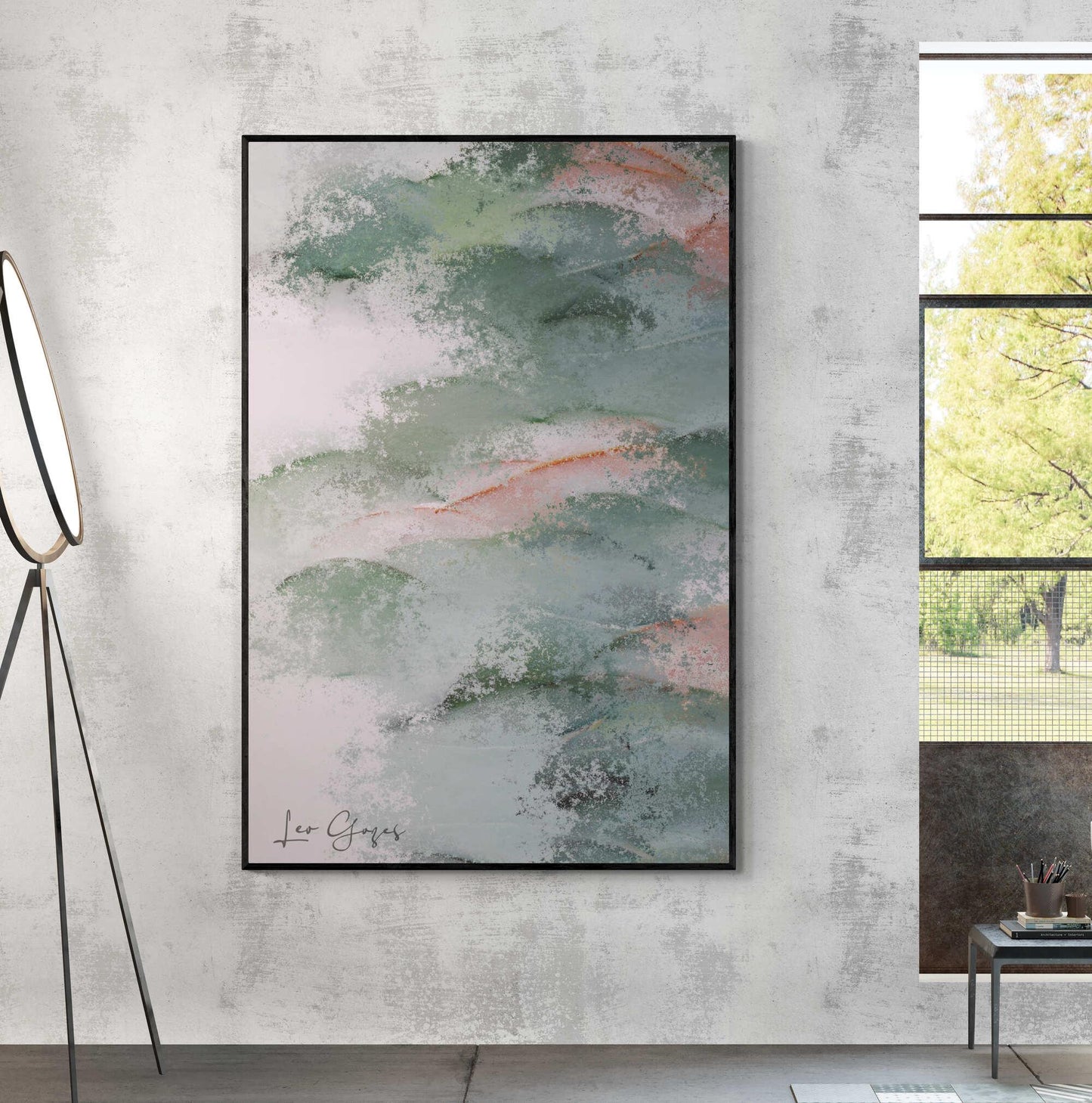 Orange Green Wall Art - ARTAX GALLERY