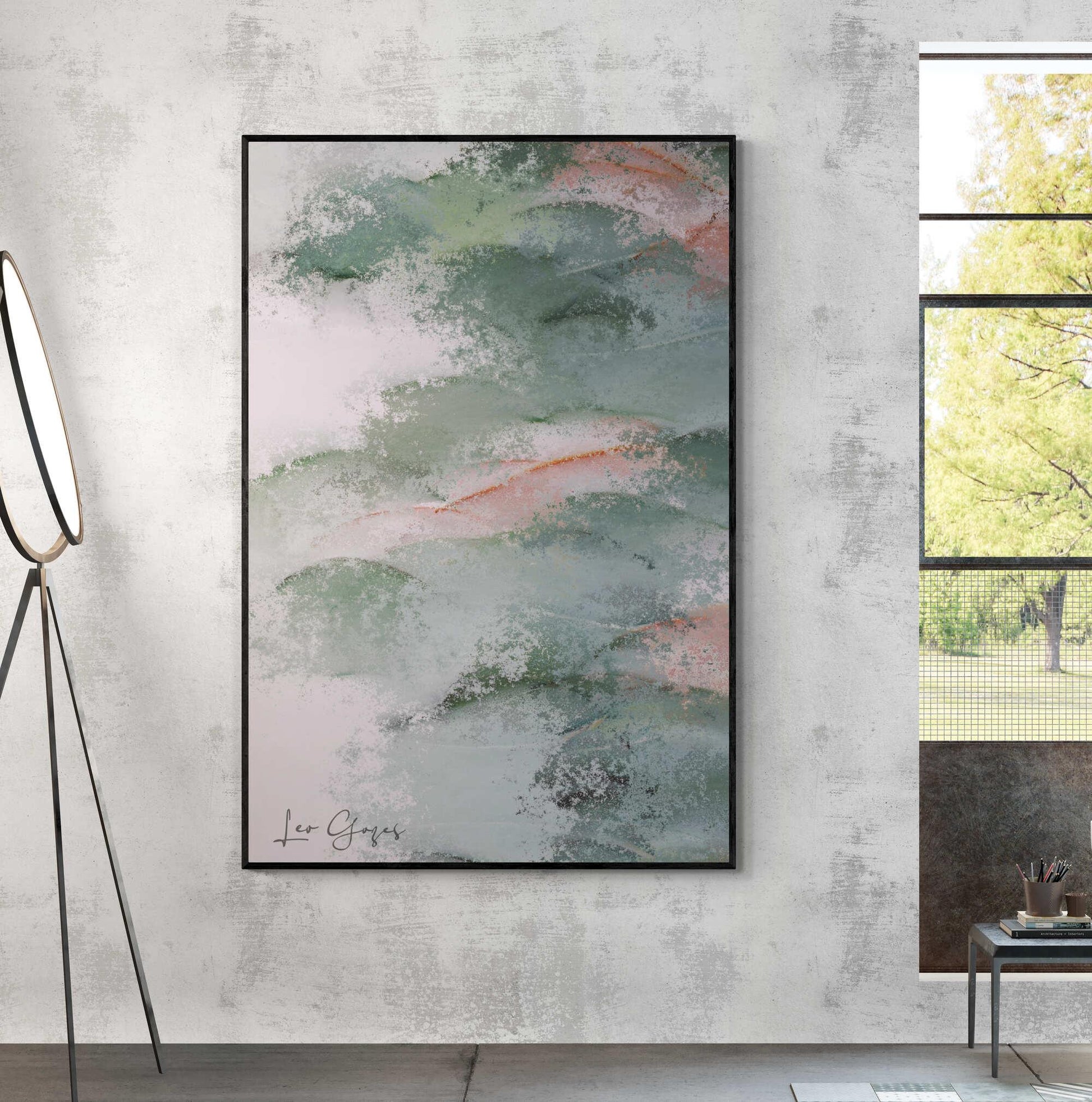 Orange Green Wall Art - ARTAX GALLERY