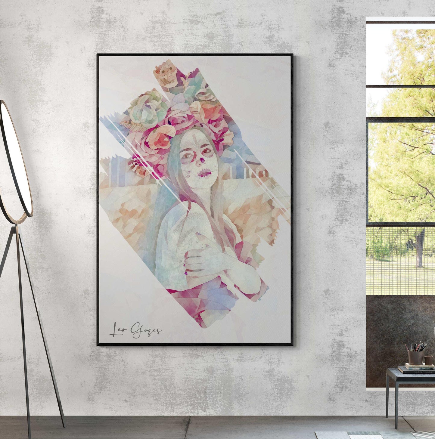 Day of the Dead Beauty Wall Art - ARTAX GALLERY