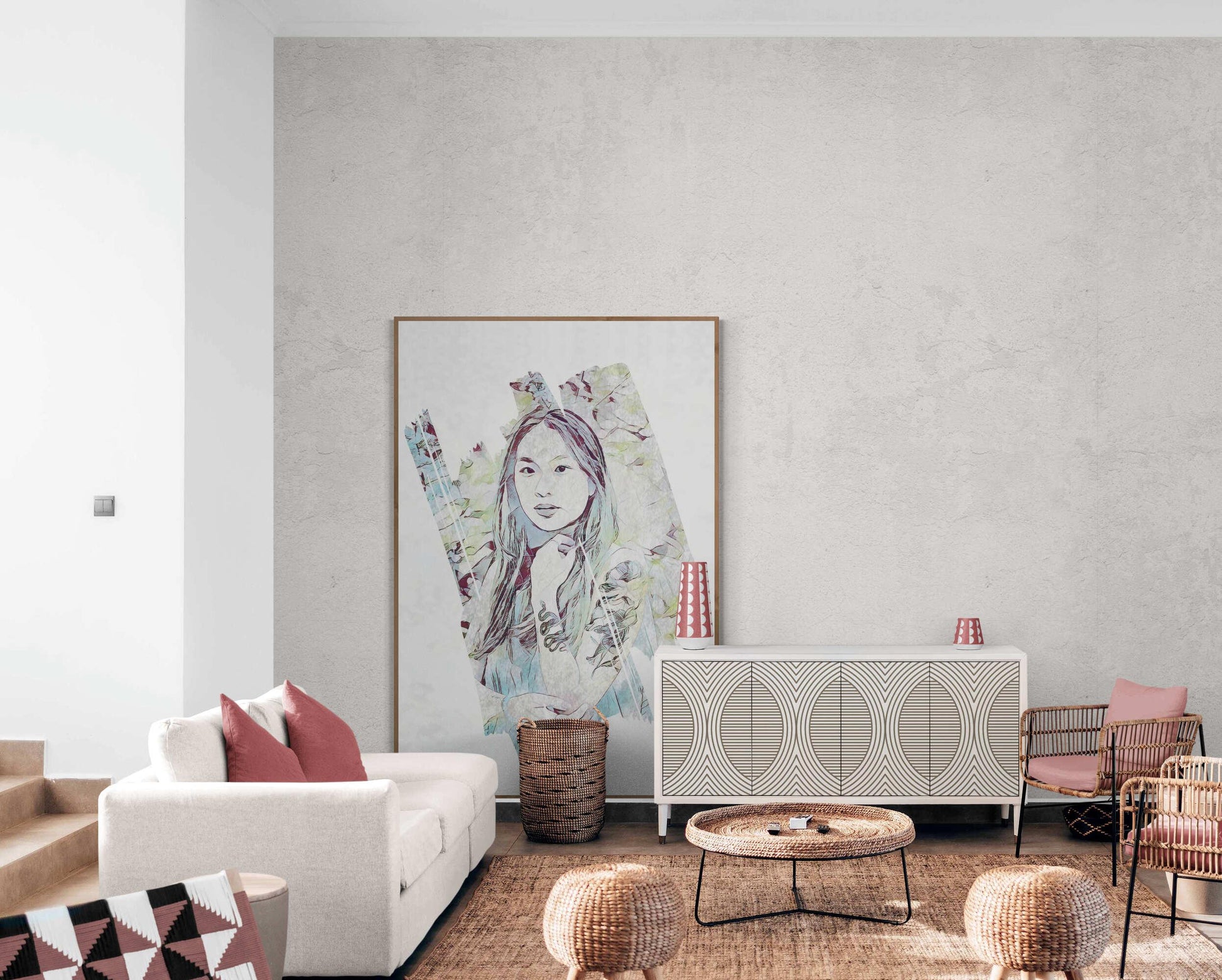 Dragon Girl Wall Art - ARTAX GALLERY