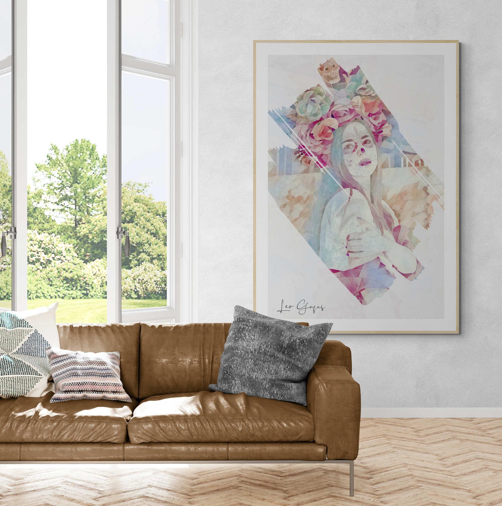 Day of the Dead Beauty Wall Art - ARTAX GALLERY