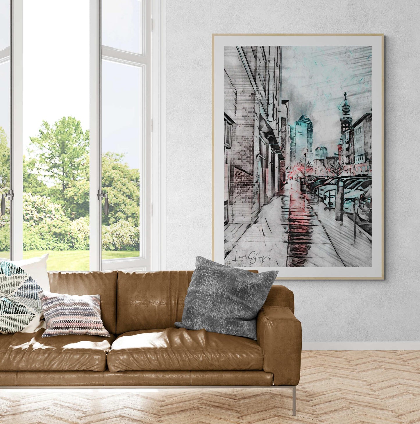 Urban Afternoon Wall Art - ARTAX GALLERY