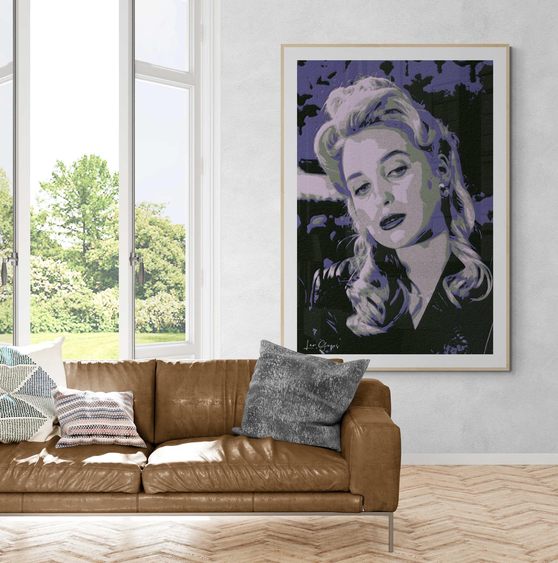 Dark Blue Woman Wall Art - ARTAX GALLERY