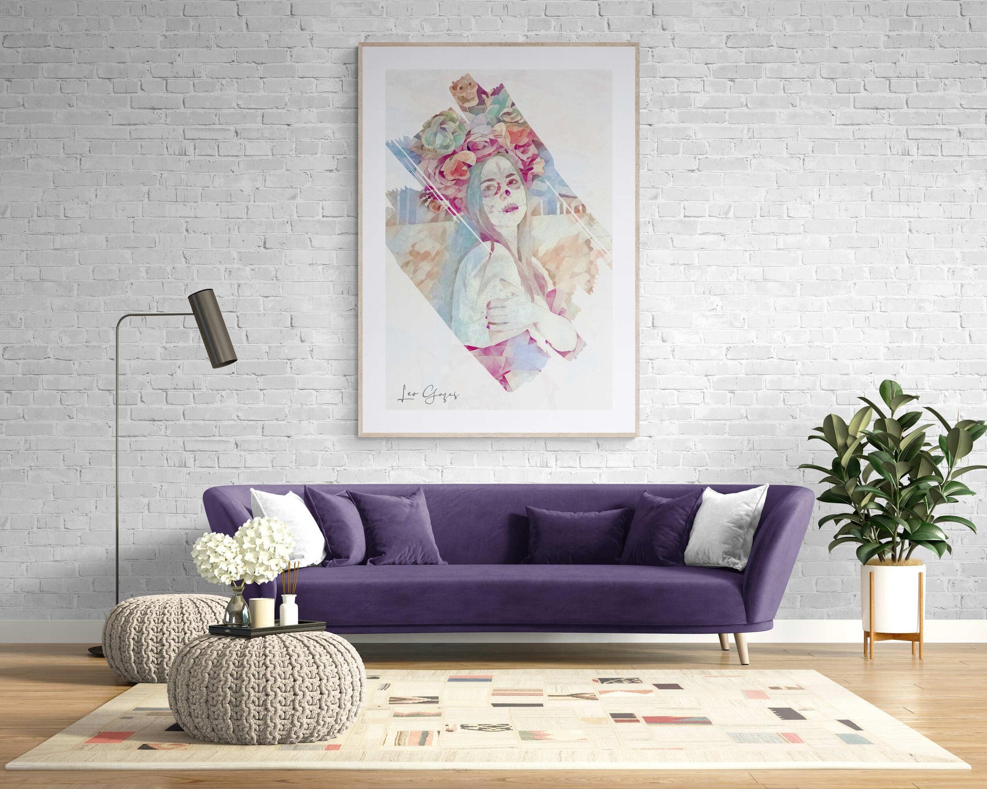 Day of the Dead Beauty Wall Art - ARTAX GALLERY