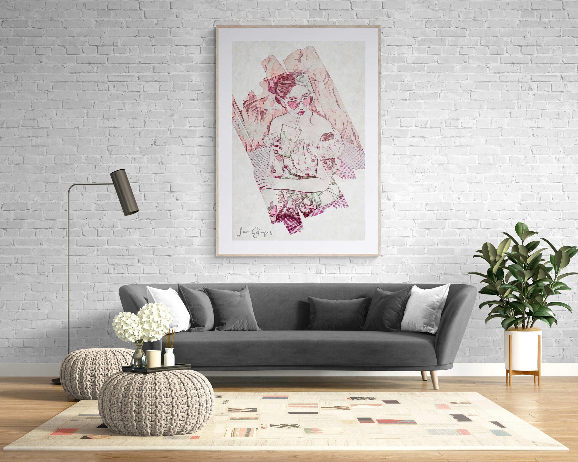 The Picnic Girl Wall Art - ARTAX GALLERY