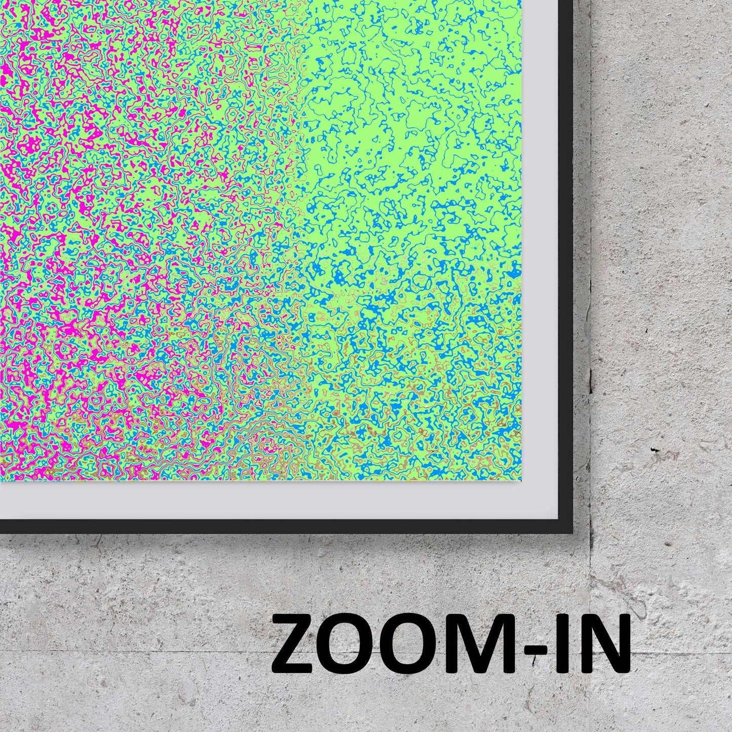 Pink vs Green Wall Art - ARTAX GALLERY