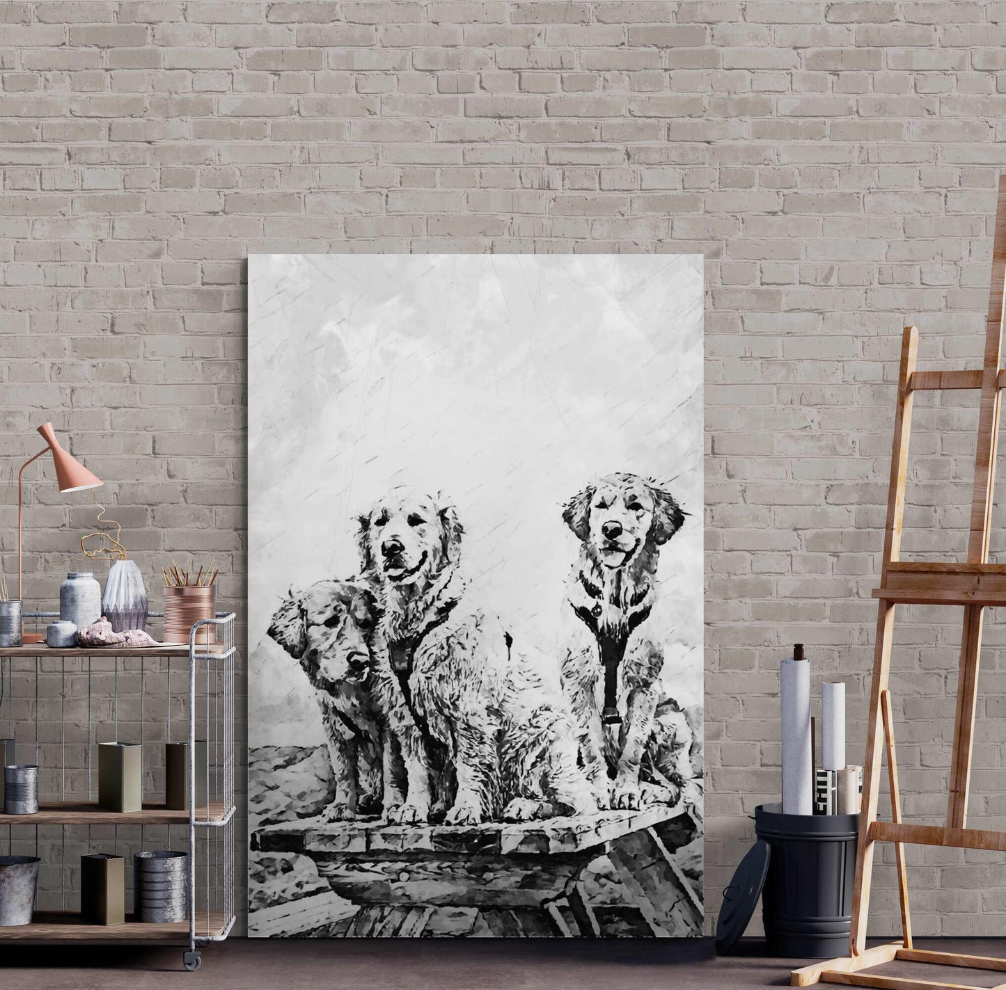 Golden Retrievers Wall Art - ARTAX GALLERY