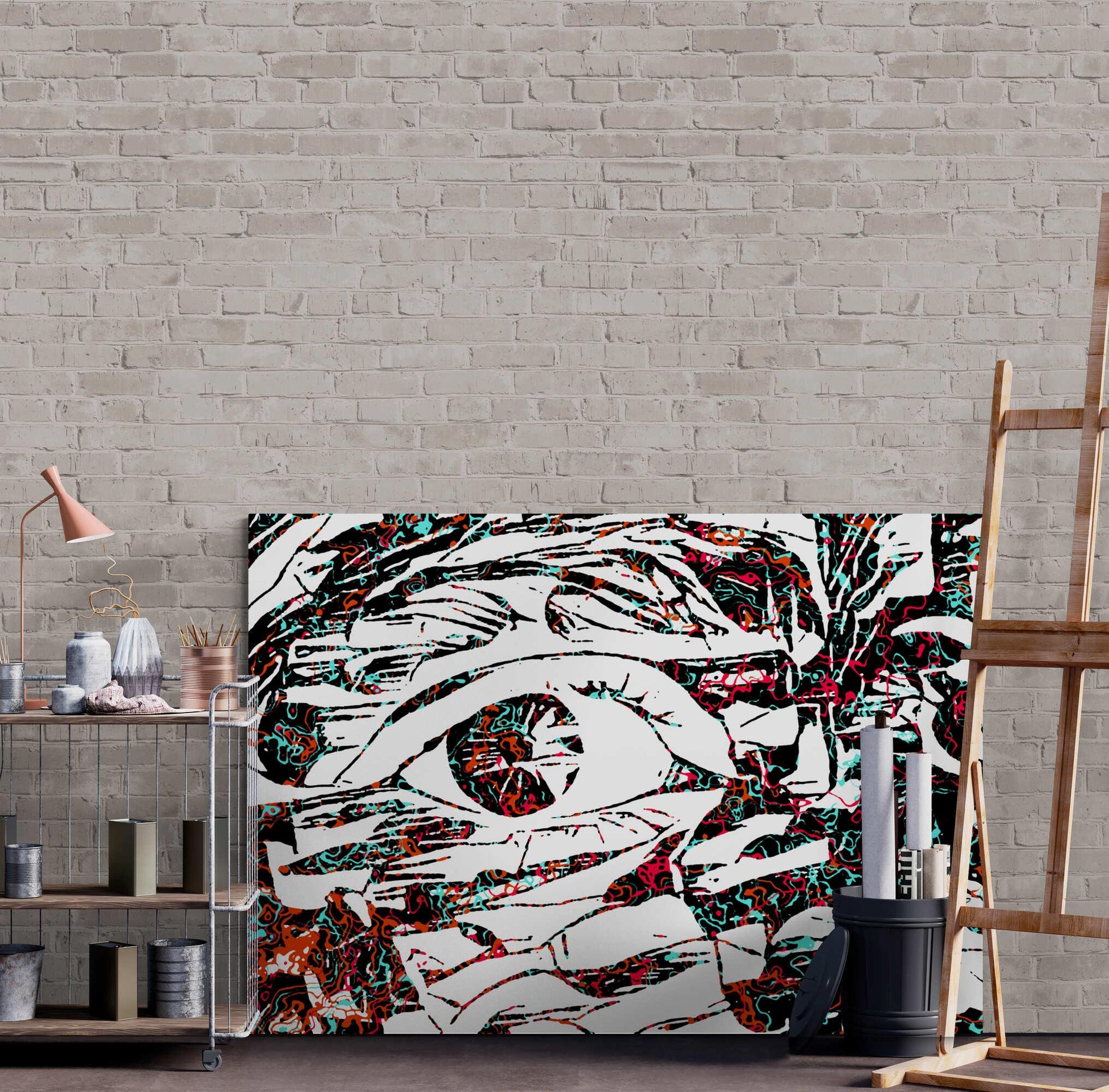 Pop Art Eye Wall Art - ARTAX GALLERY