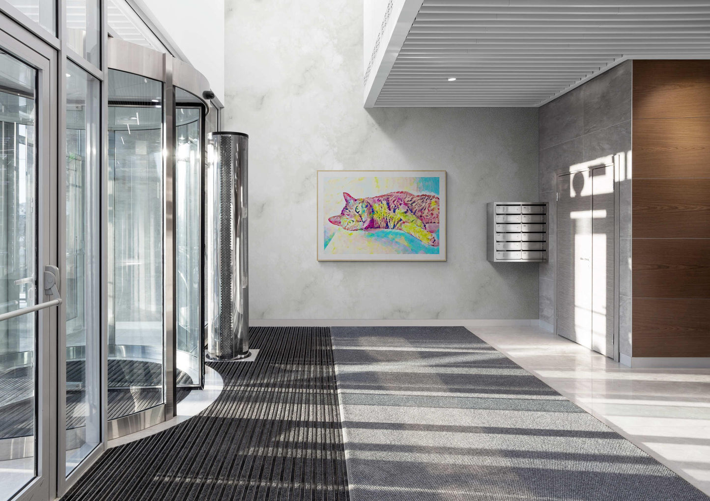 Cat Tea Time Wall Art - ARTAX GALLERY