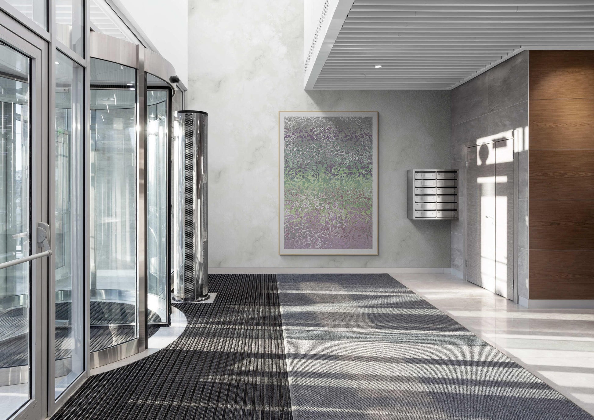 Purple Green Wall Art - ARTAX GALLERY