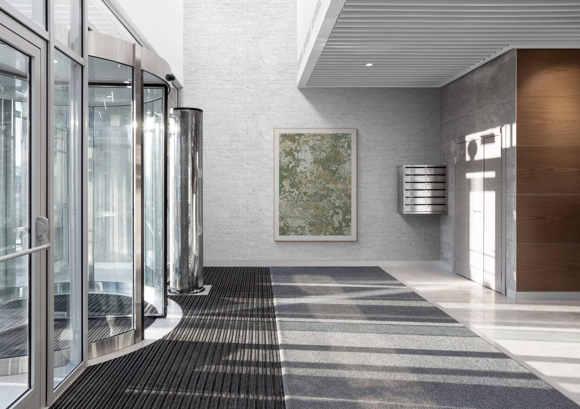 Green Land Dust Wall Art - ARTAX GALLERY