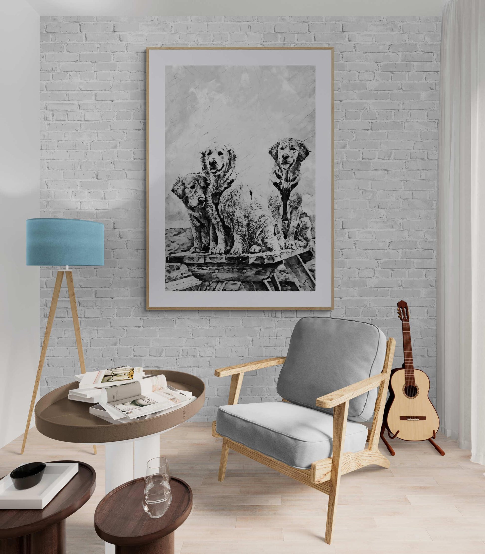 Golden Retrievers Wall Art - ARTAX GALLERY