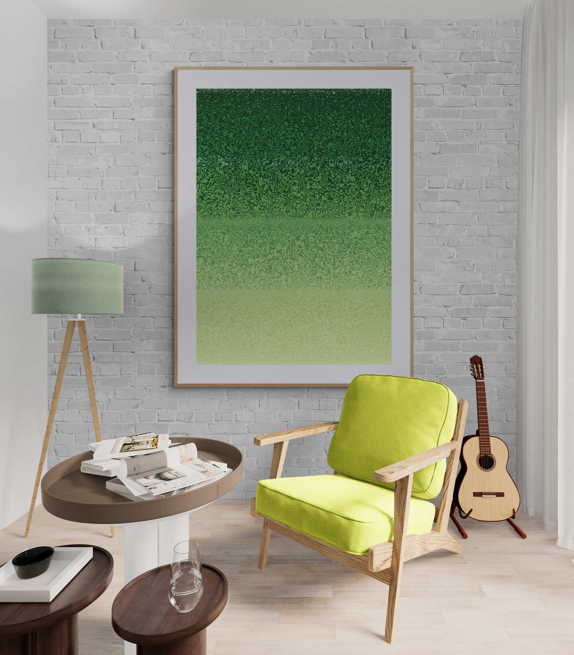 Green Pallet Wall Art - ARTAX GALLERY