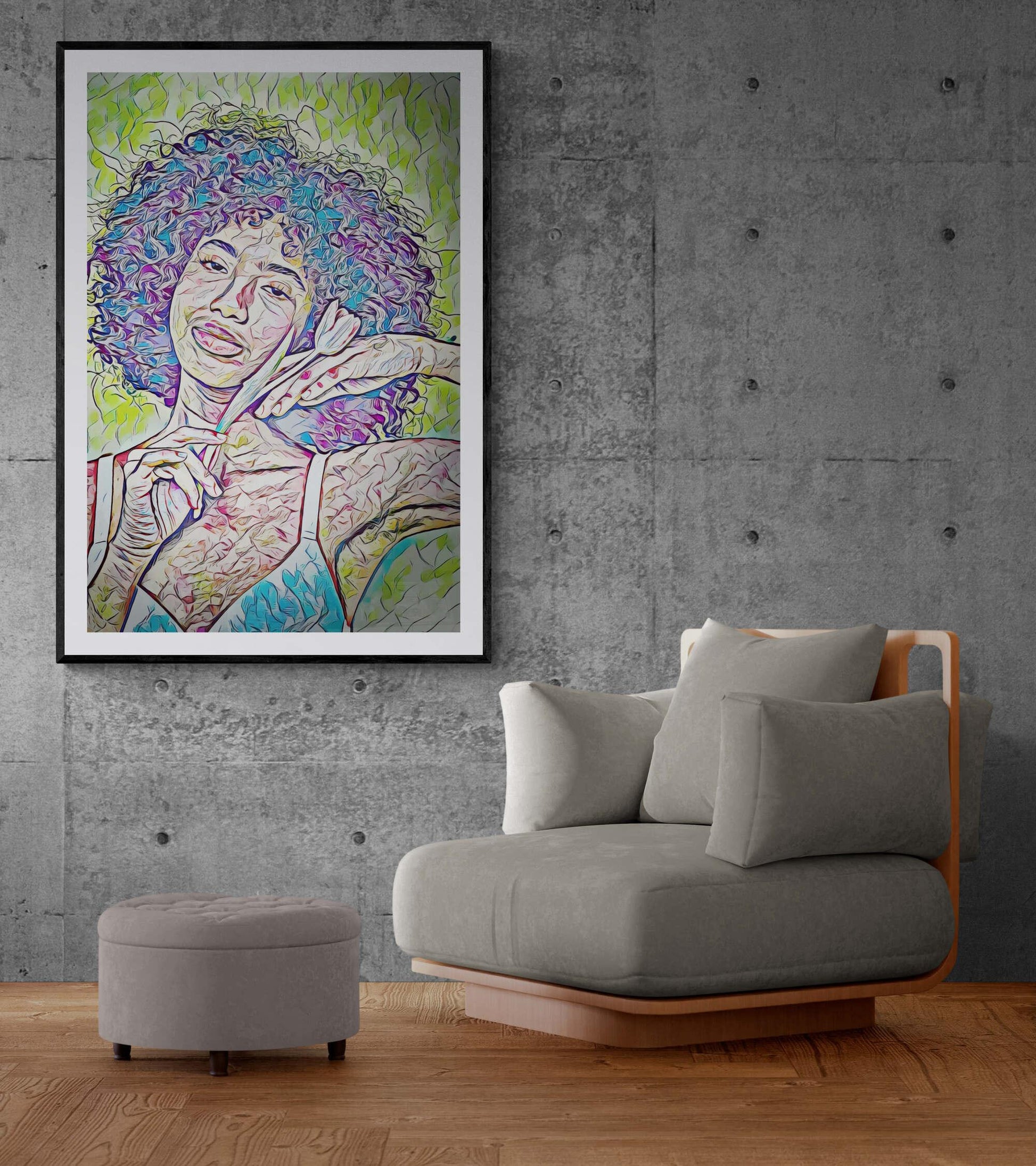 Ballerina holds a flower Wall Art - ARTAX GALLERY