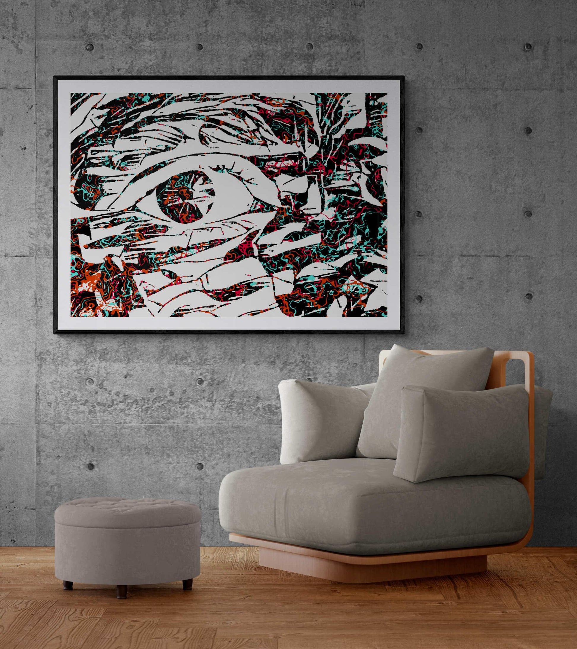 Pop Art Eye Wall Art - ARTAX GALLERY