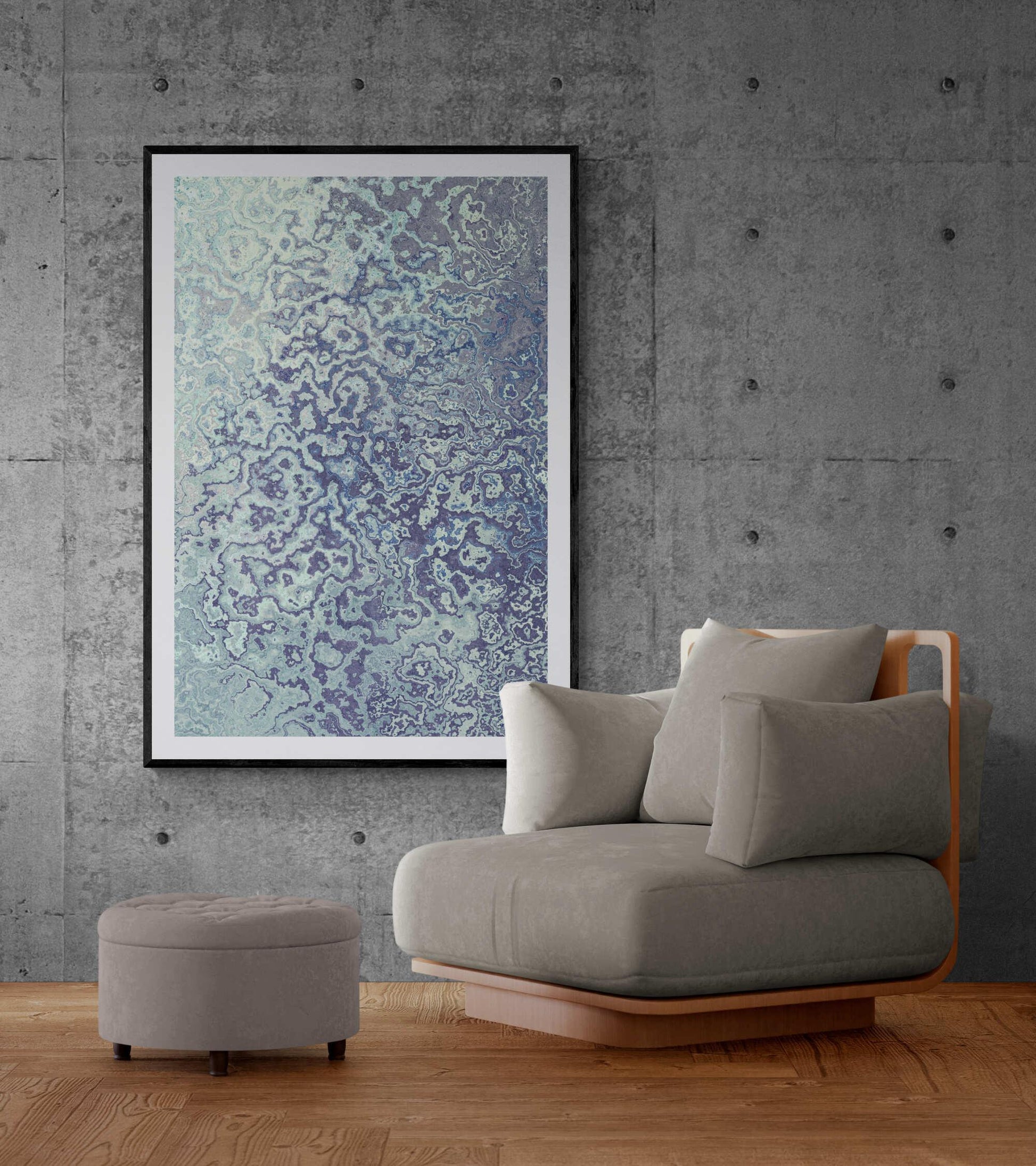 Turquoise Dust Wall Art - ARTAX GALLERY
