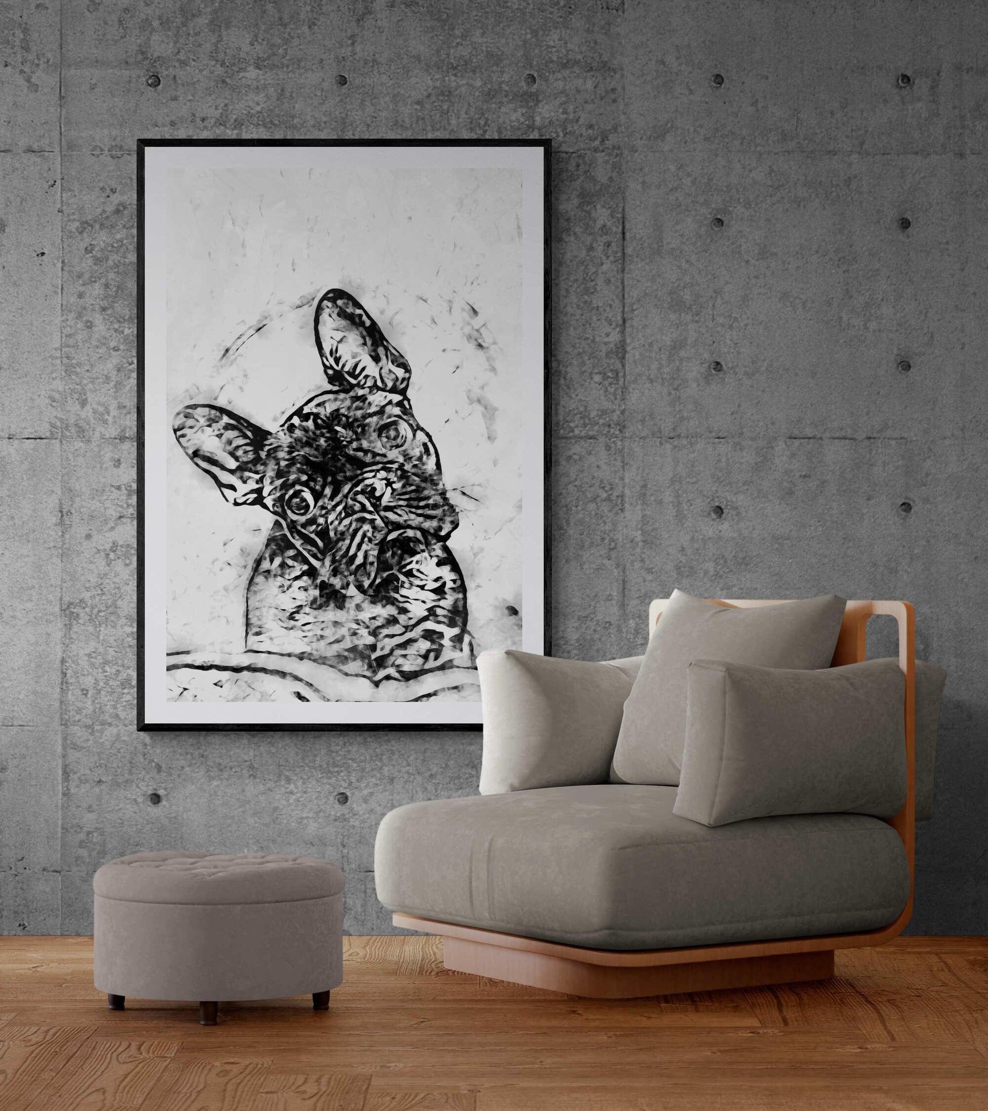 French Bulldog Wall Art - ARTAX GALLERY