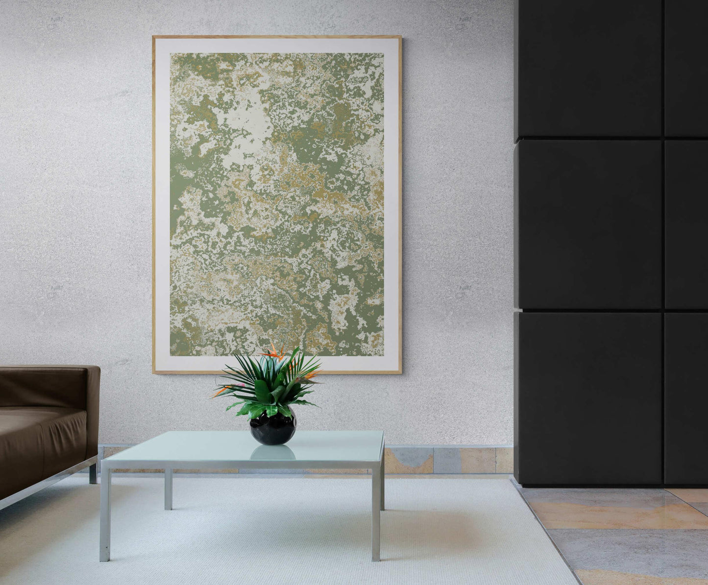 Green Land Dust Wall Art - ARTAX GALLERY
