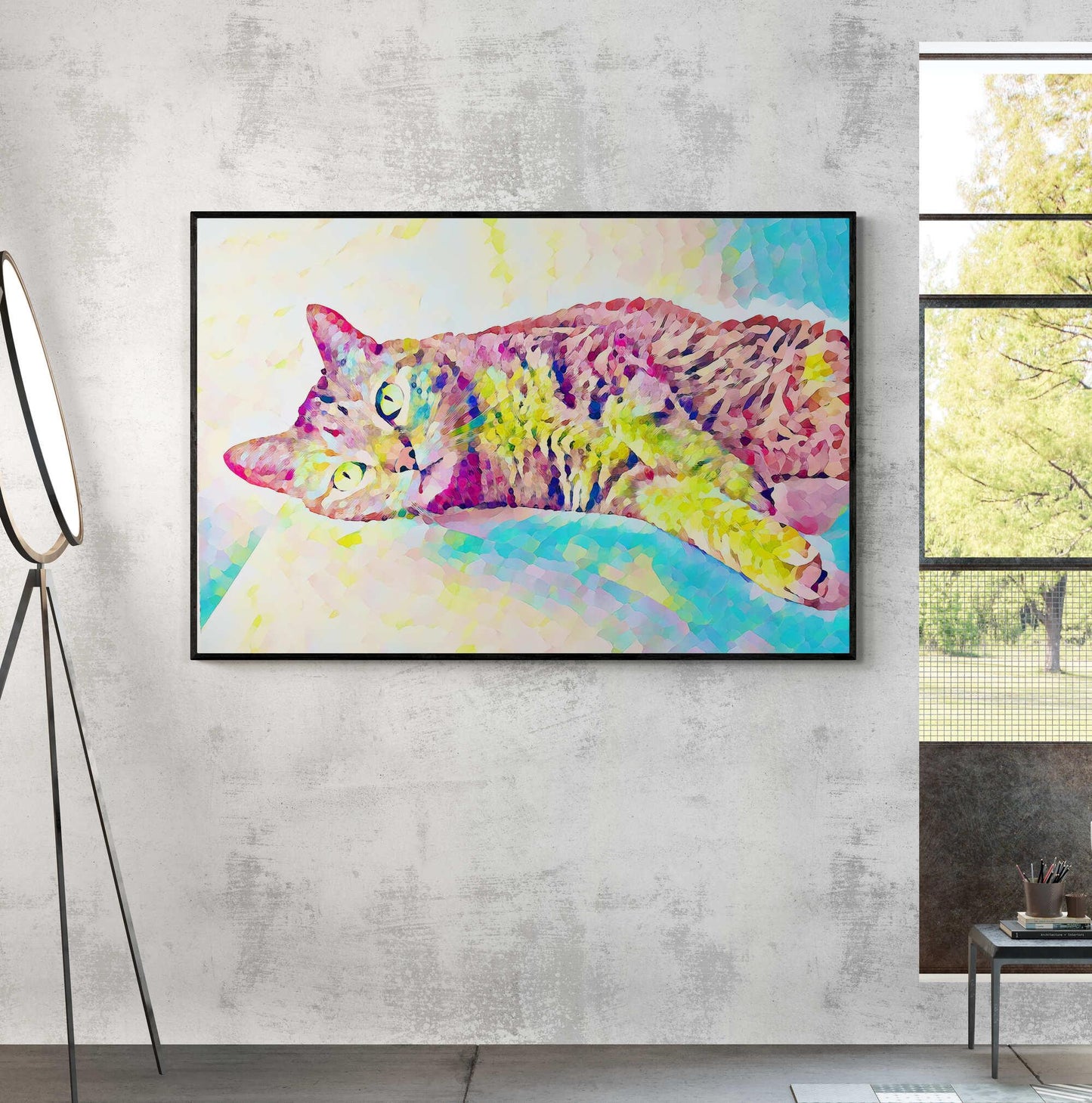 Cat Tea Time Wall Art - ARTAX GALLERY