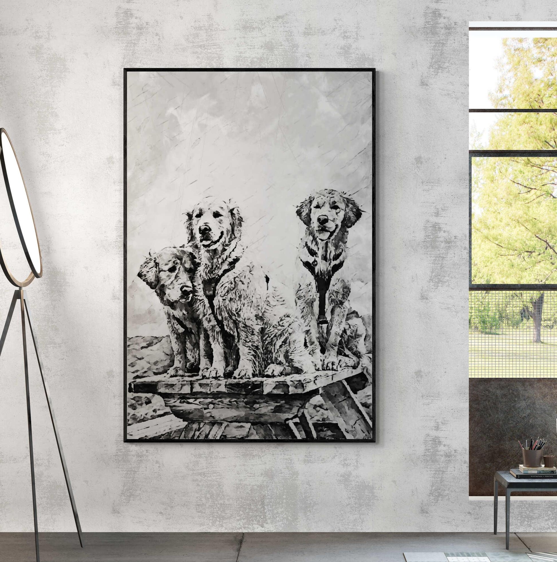 Golden Retrievers Wall Art - ARTAX GALLERY