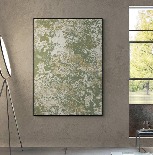 Green Land Dust Wall Art - ARTAX GALLERY