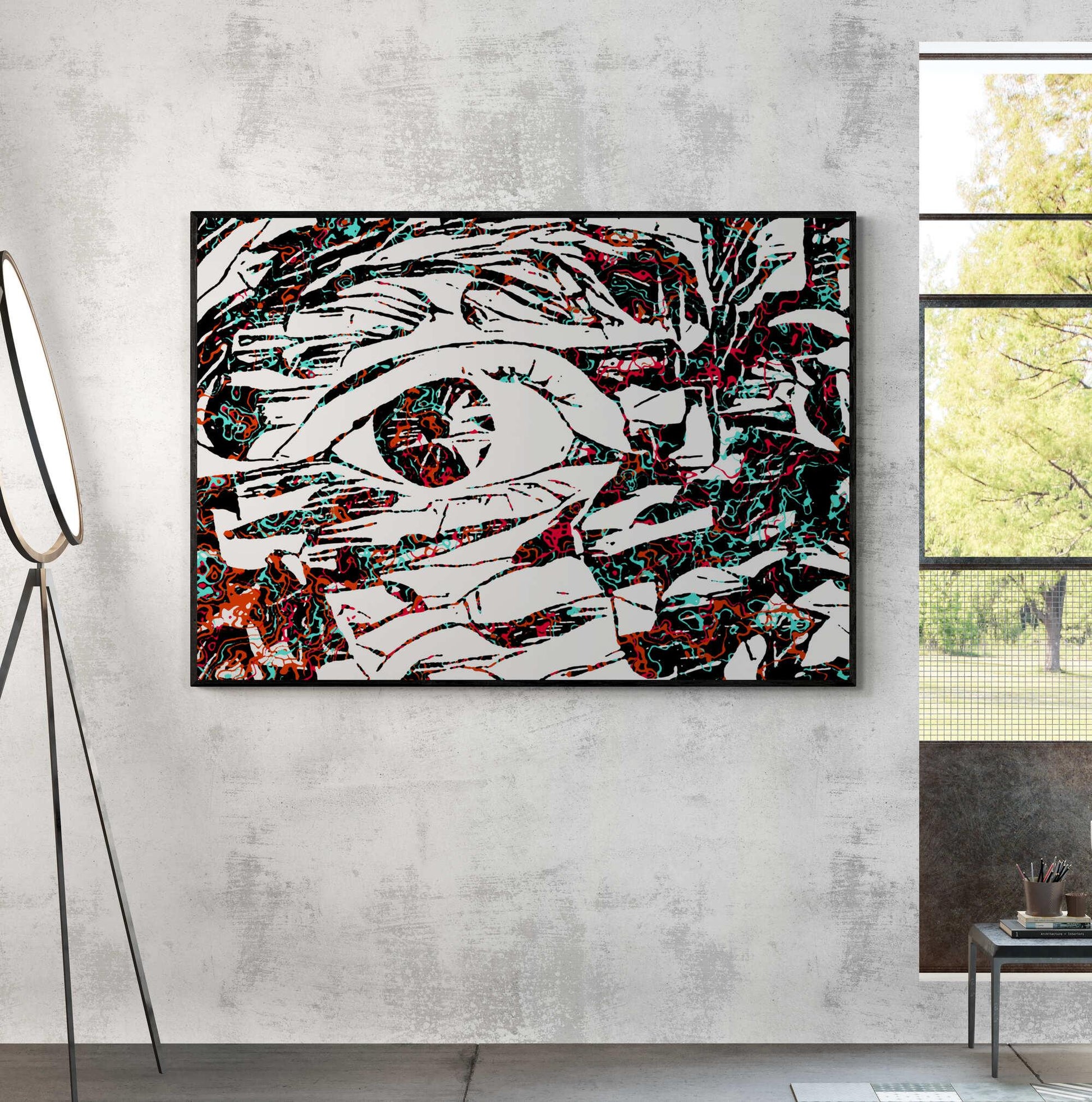 Pop Art Eye Wall Art - ARTAX GALLERY