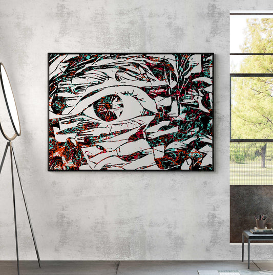 Pop Art Eye Wall Art - ARTAX GALLERY