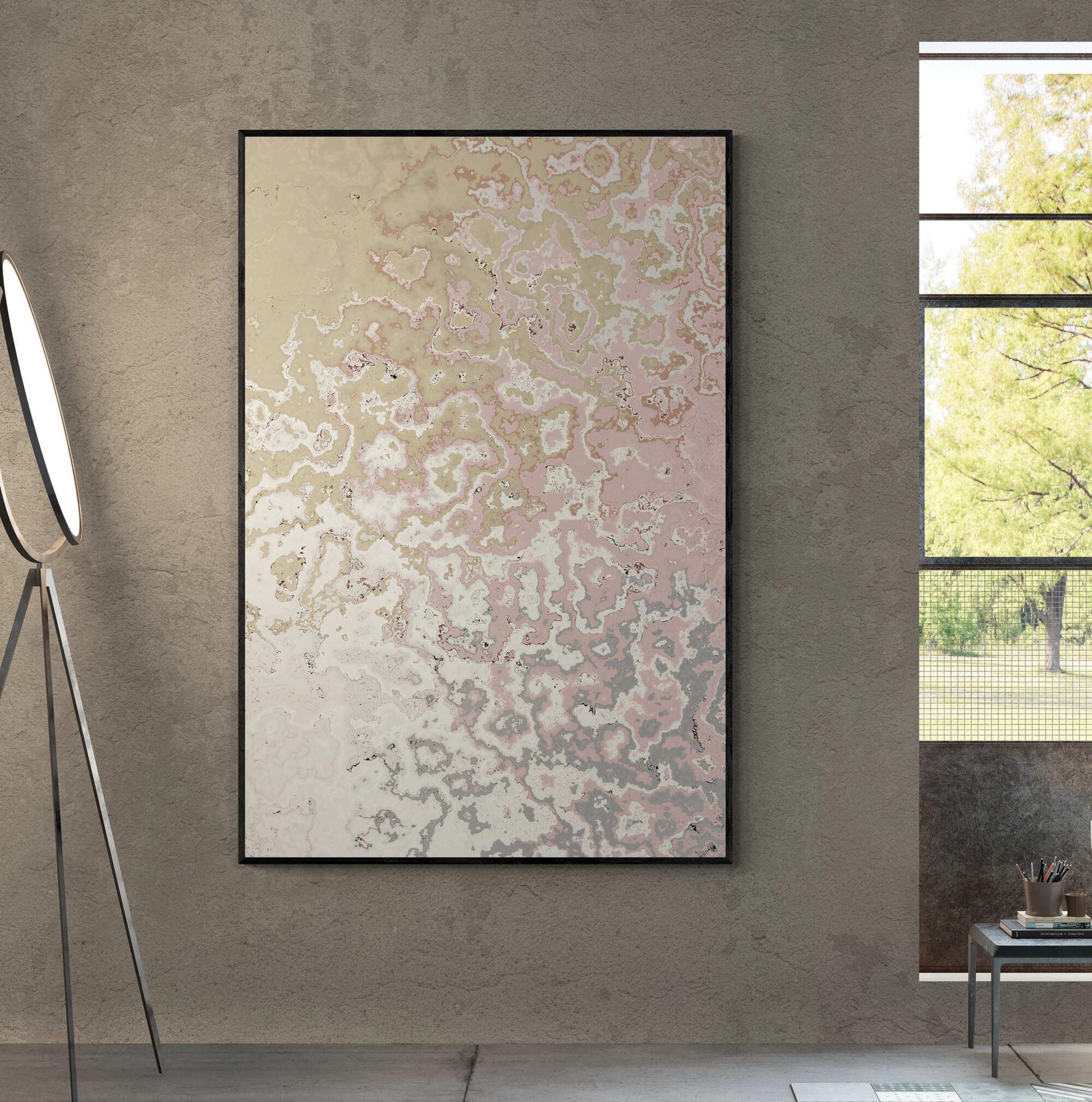 Pink Maze Wall Art - ARTAX GALLERY