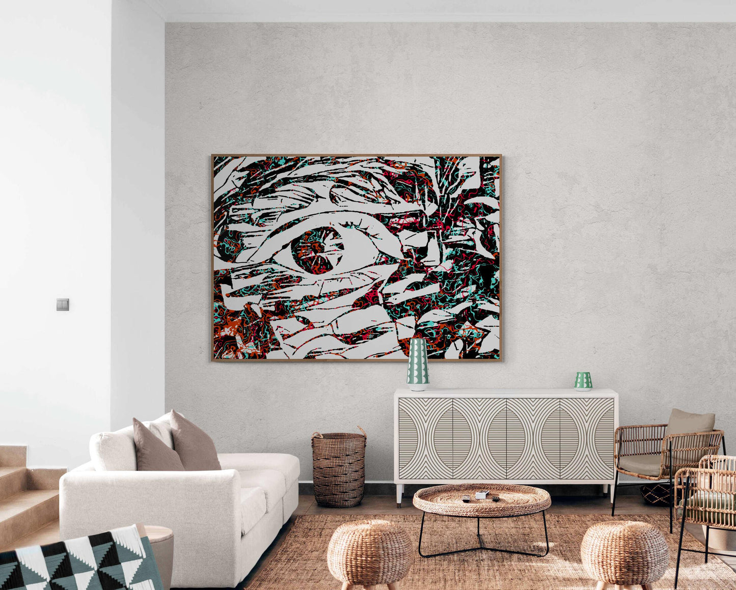 Pop Art Eye Wall Art - ARTAX GALLERY