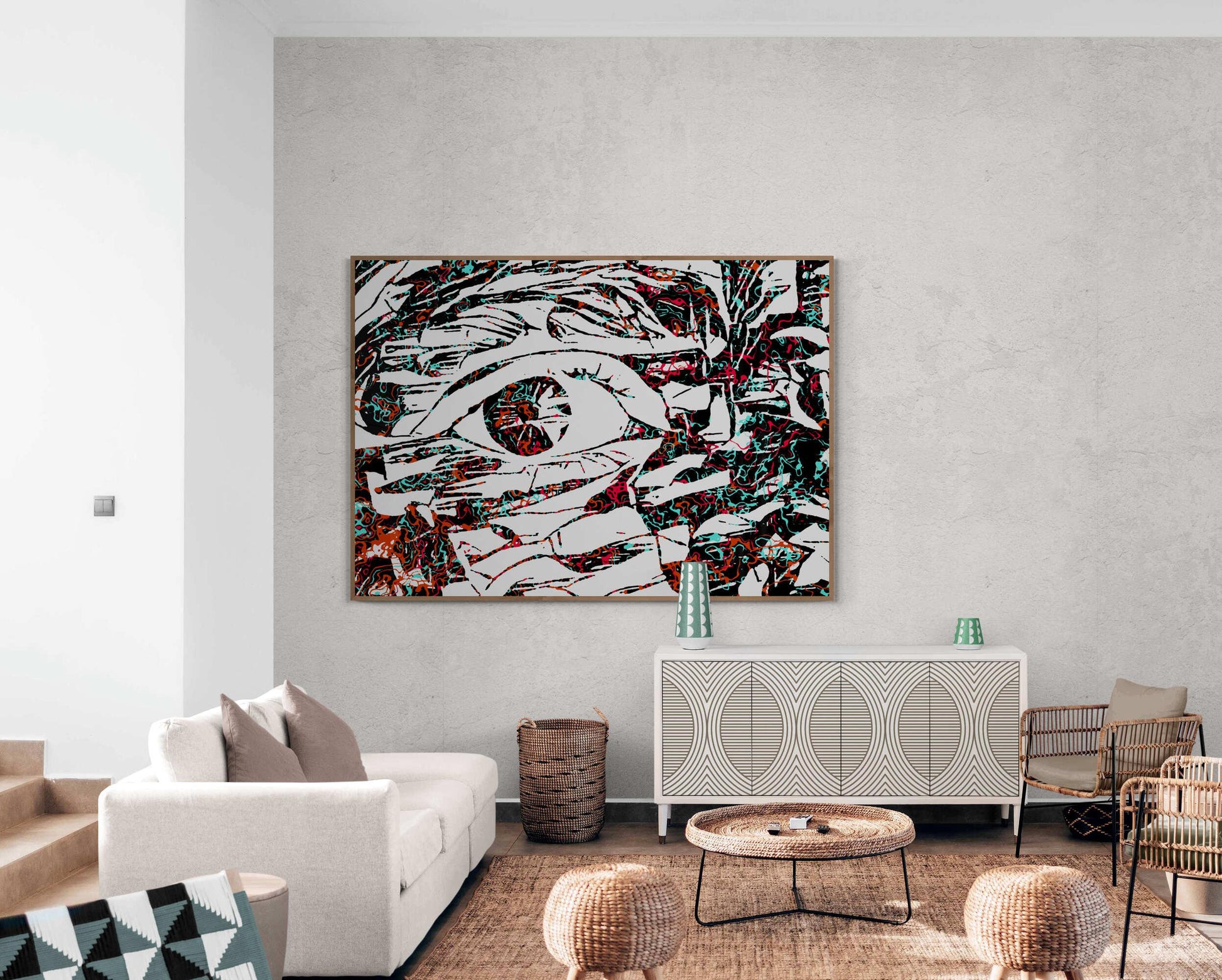 Pop Art Eye Wall Art - ARTAX GALLERY