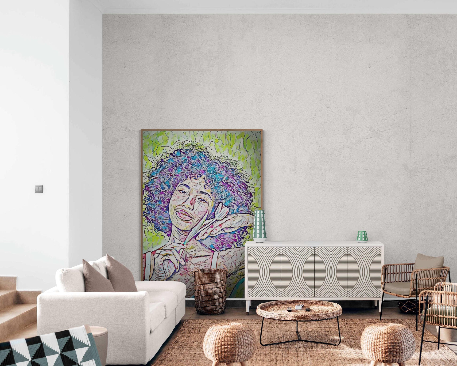 Ballerina holds a flower Wall Art - ARTAX GALLERY